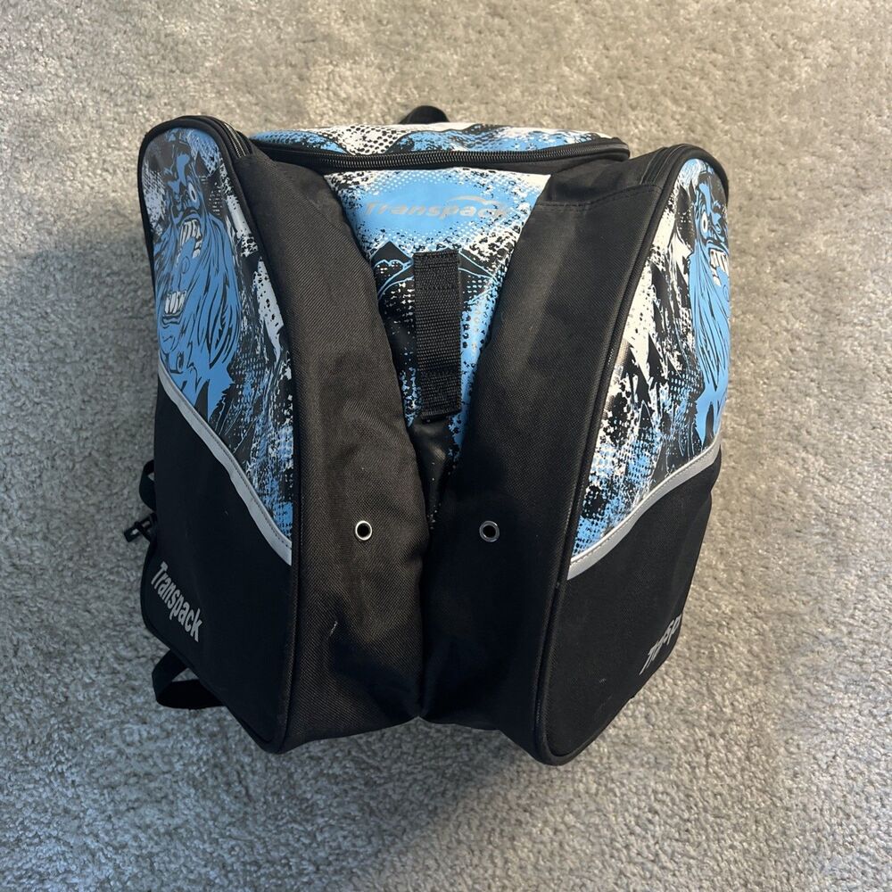 Transpack Edge Jr. Boot Helmet Bag Blue Yeti Snow Ski & Boarders Water Resistant